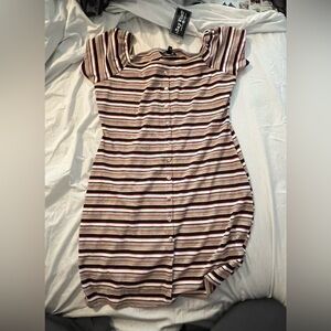 Say What mini striped dress